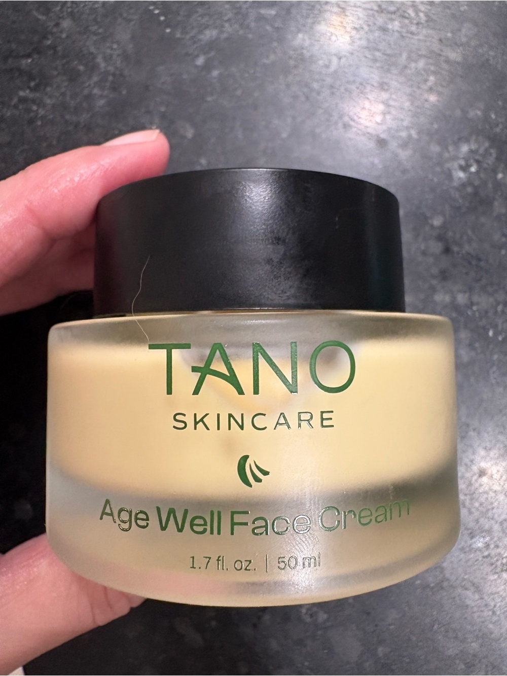 Tano Skincare Face Cream - Black Lid, Cream Jar lightly used